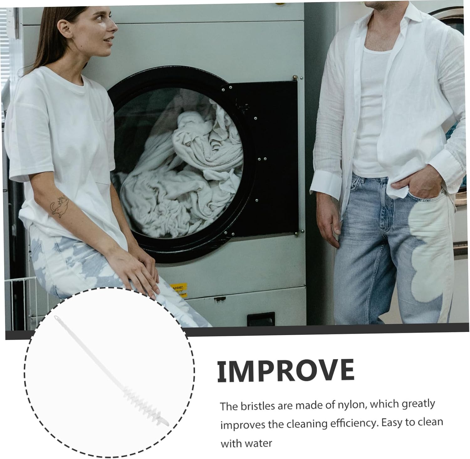 3pcs Dryer Lint Brush Multi-Functional Washing Machine Cleaning Tool for Efficient Lint and Dust Removal Drum Washers Ergonomic Design for Deep Cleaning