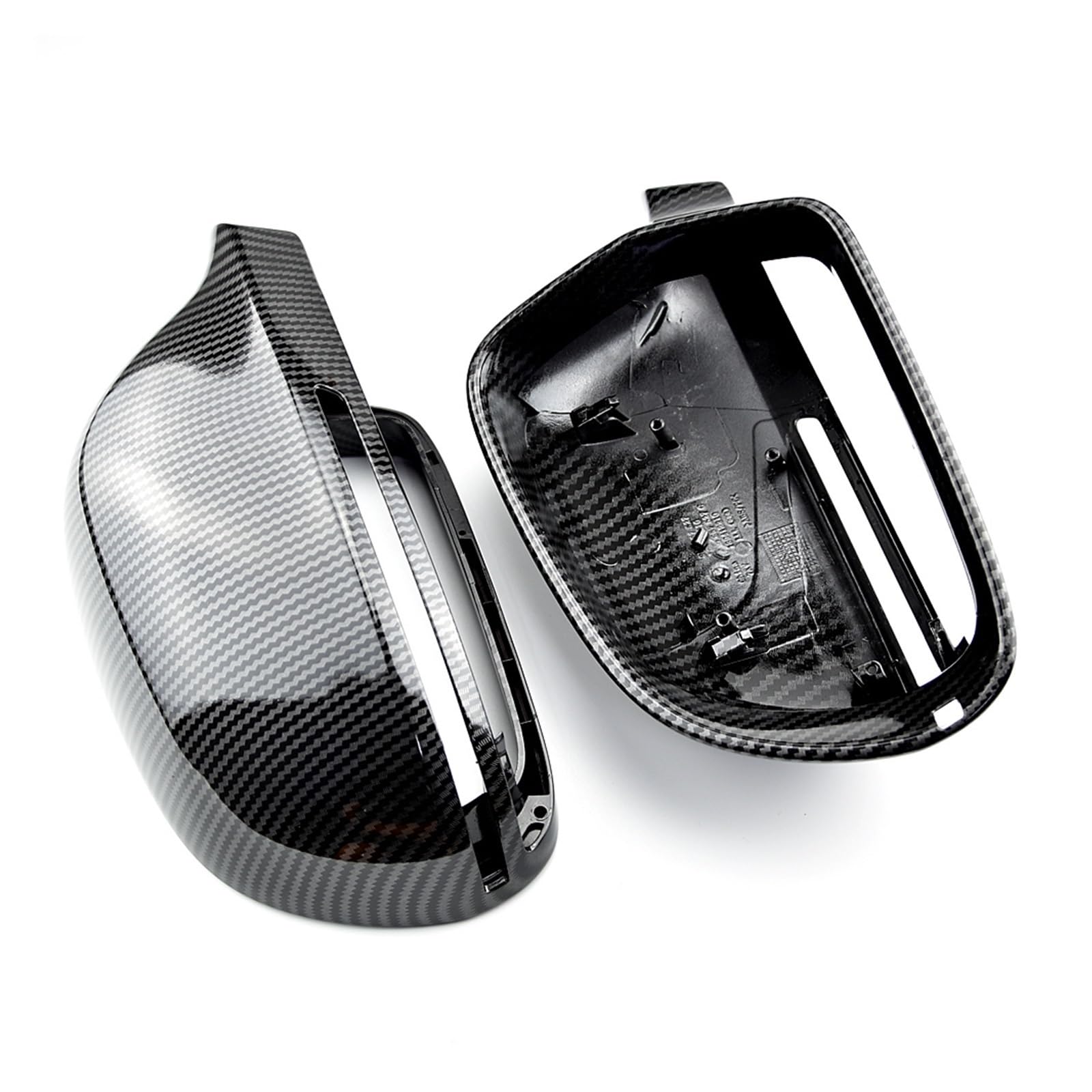 Specchietto retrovisore dell'automobile Adatto A3 A4 B8 A5 A6 A8 S8 Q3 8T0 857 527 Coperchio dello specchietto retrovisore laterale senza assistenza(Bright black)