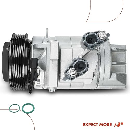 Miniatura 9 de A-Premium Compresor de AC con embrague compatible con Ford F-150 2.7L Turboalimentado 2015-2017, estilo DKS20