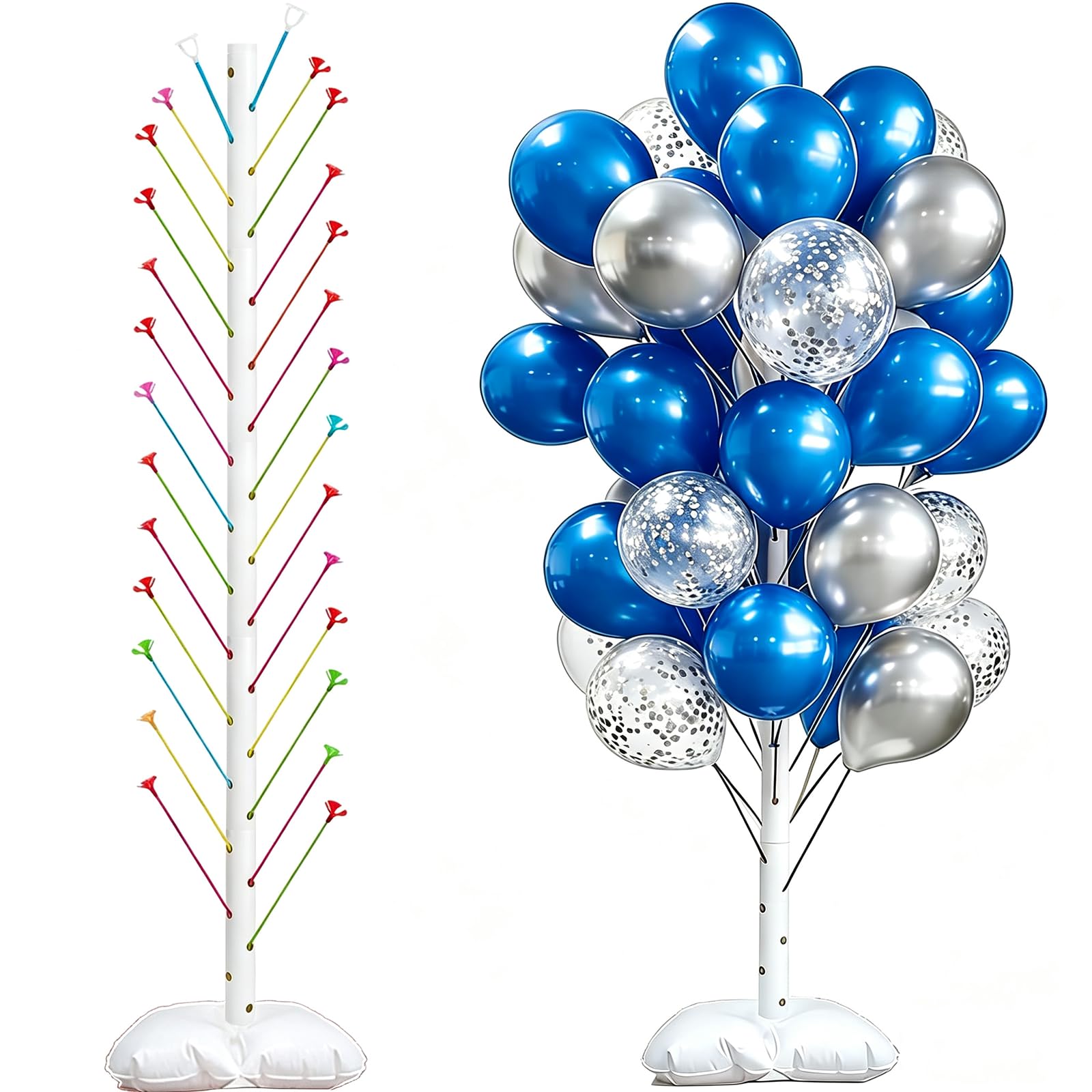Ballonsäulenständer-Kit, Ceither Ballonbogen-Ständer 6,6 m Ballonturm, für Partydekoration, Hochzeit, Weihnachten, Geburtstag