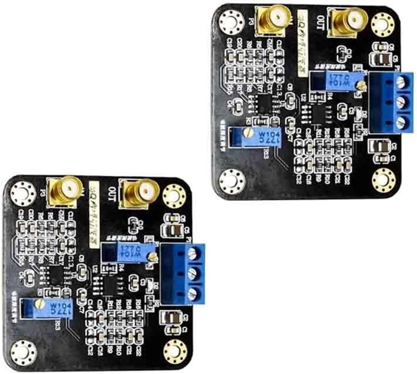 Q Notch Module 50Hz Signal Conditioning 2PCS EMI Noise Suppression for Audio Systems
