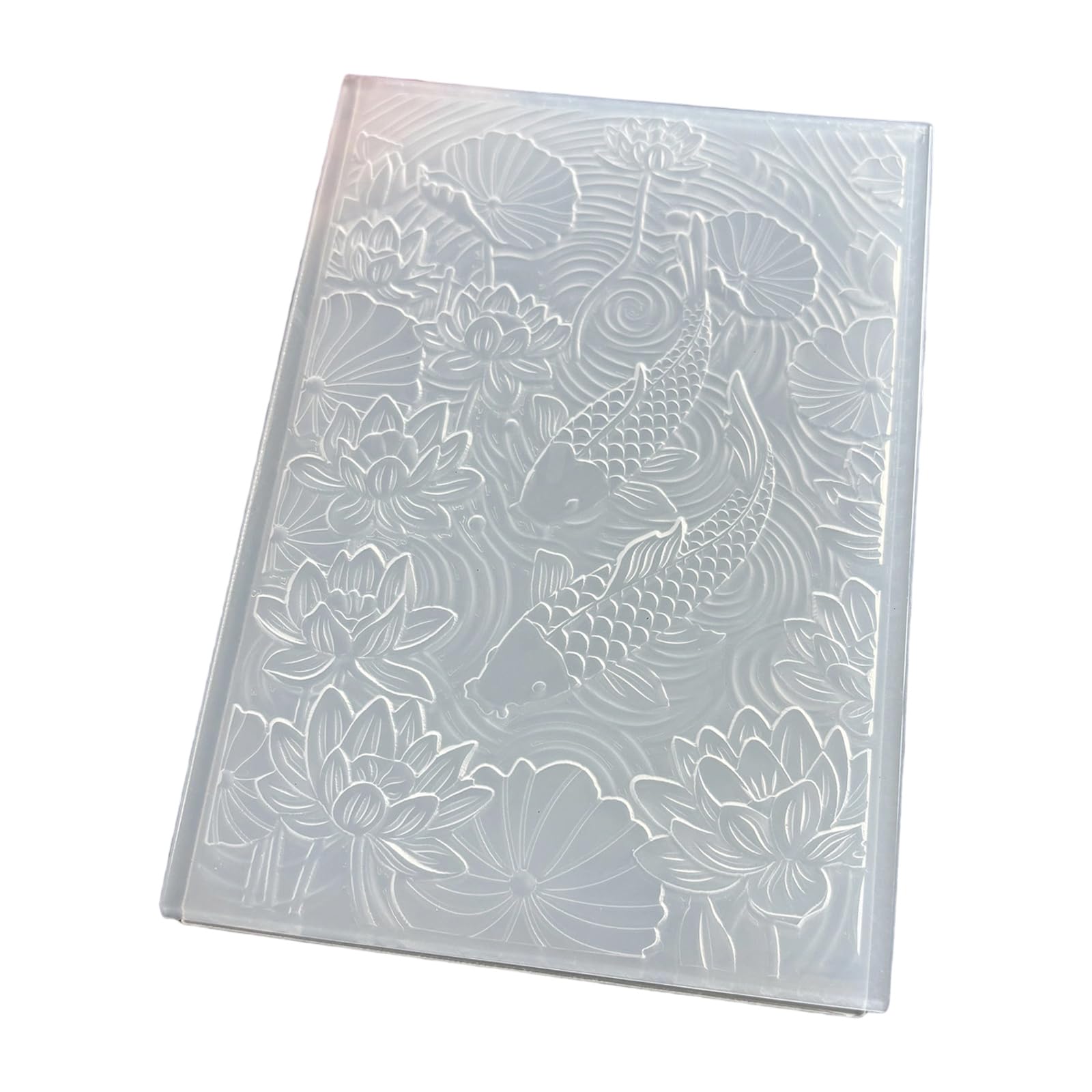 NRVTRE Paper Craft Embossing Folder, Raised Floral Texture Template for Card Making Scrapbook and Journal Pages Texture Folder Craft Mold Emboss Template