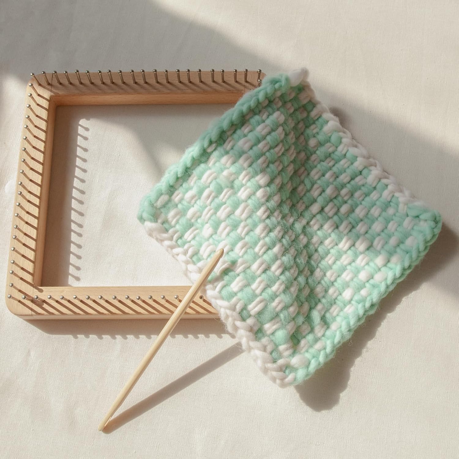 Square Knitting Board Wood Crochet Blocking Blocking for Project Home Decoration Square Knitting Board