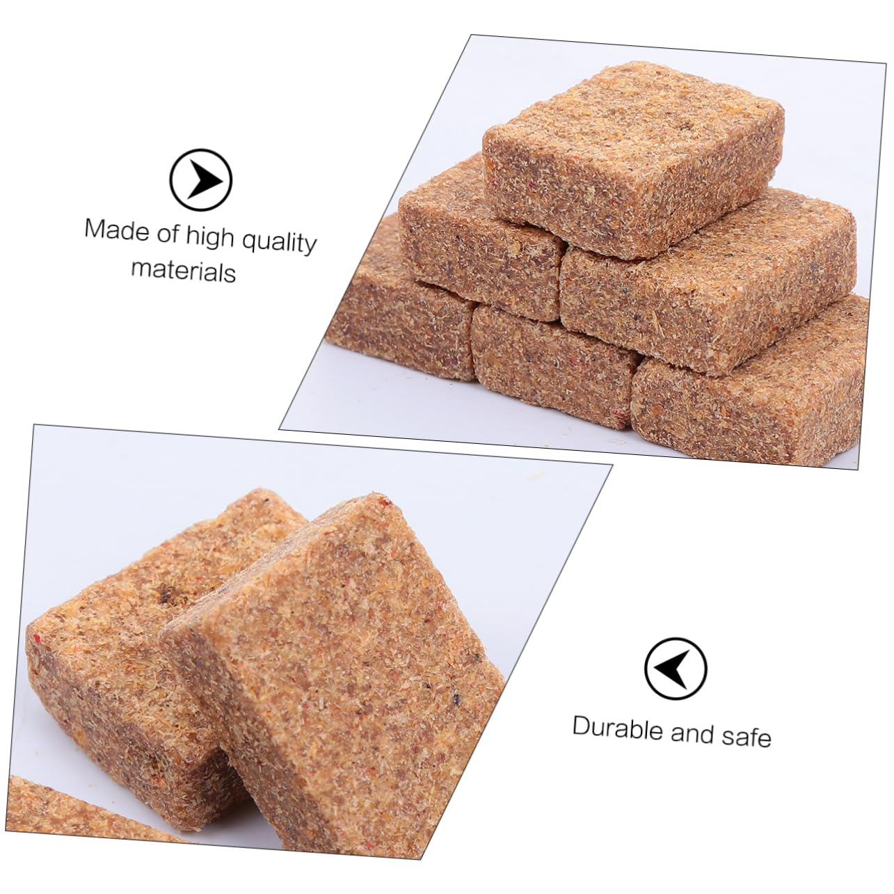 TOYANDONA 50pcs Outdoor Burning Blocks Combustion Supporting Block Campfire Logs Grill Lighter Camping Essential