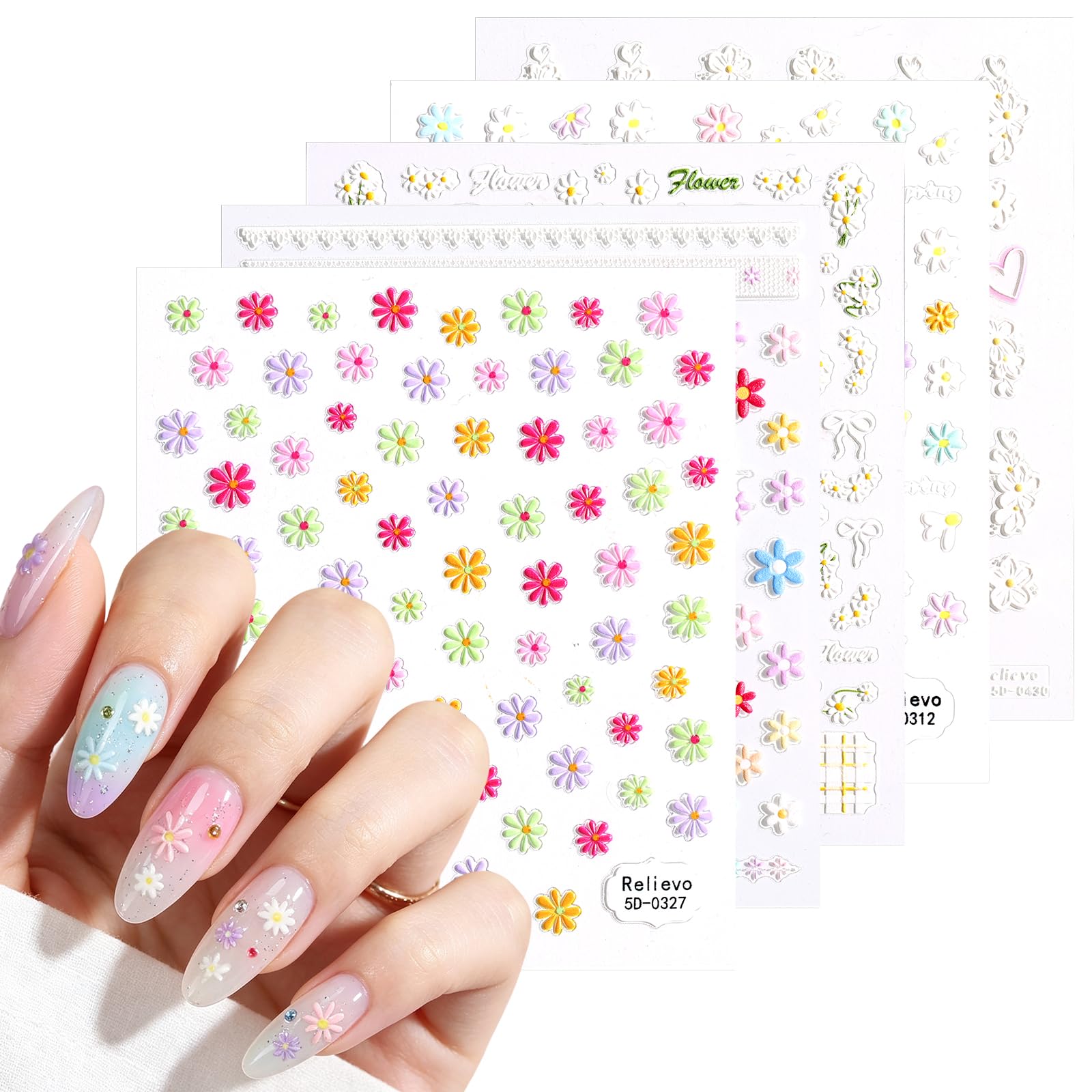 MelodySusie 5D Nail Art Stickers