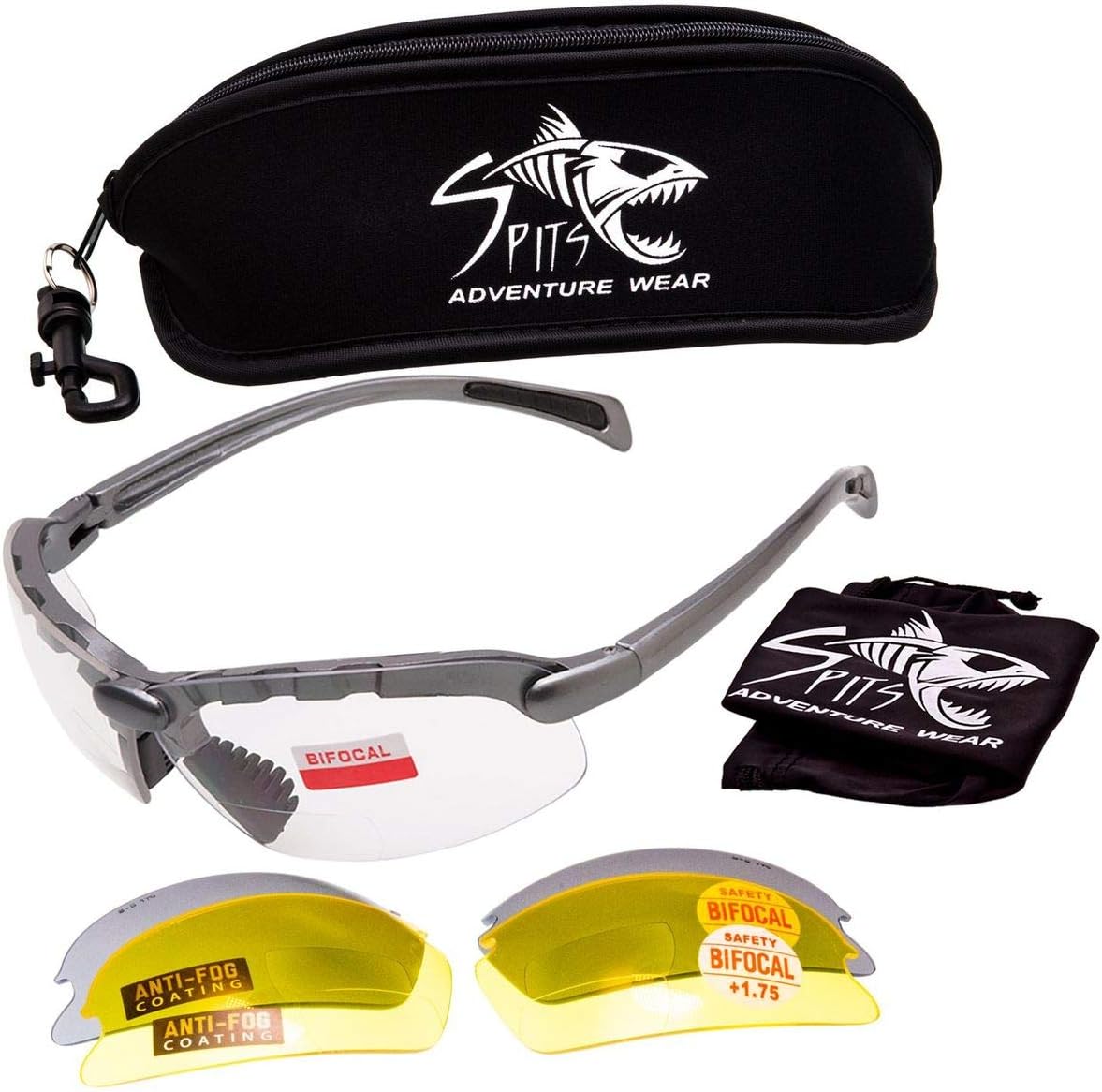 Spits C2 Bottom Focal Magnifier Shooting Safety Glasses 7 Frame Colors