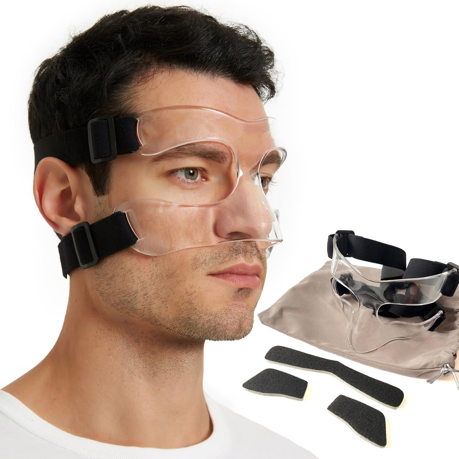 Leeuoe Face Guard for Sports,Nose Guard Protect Nose