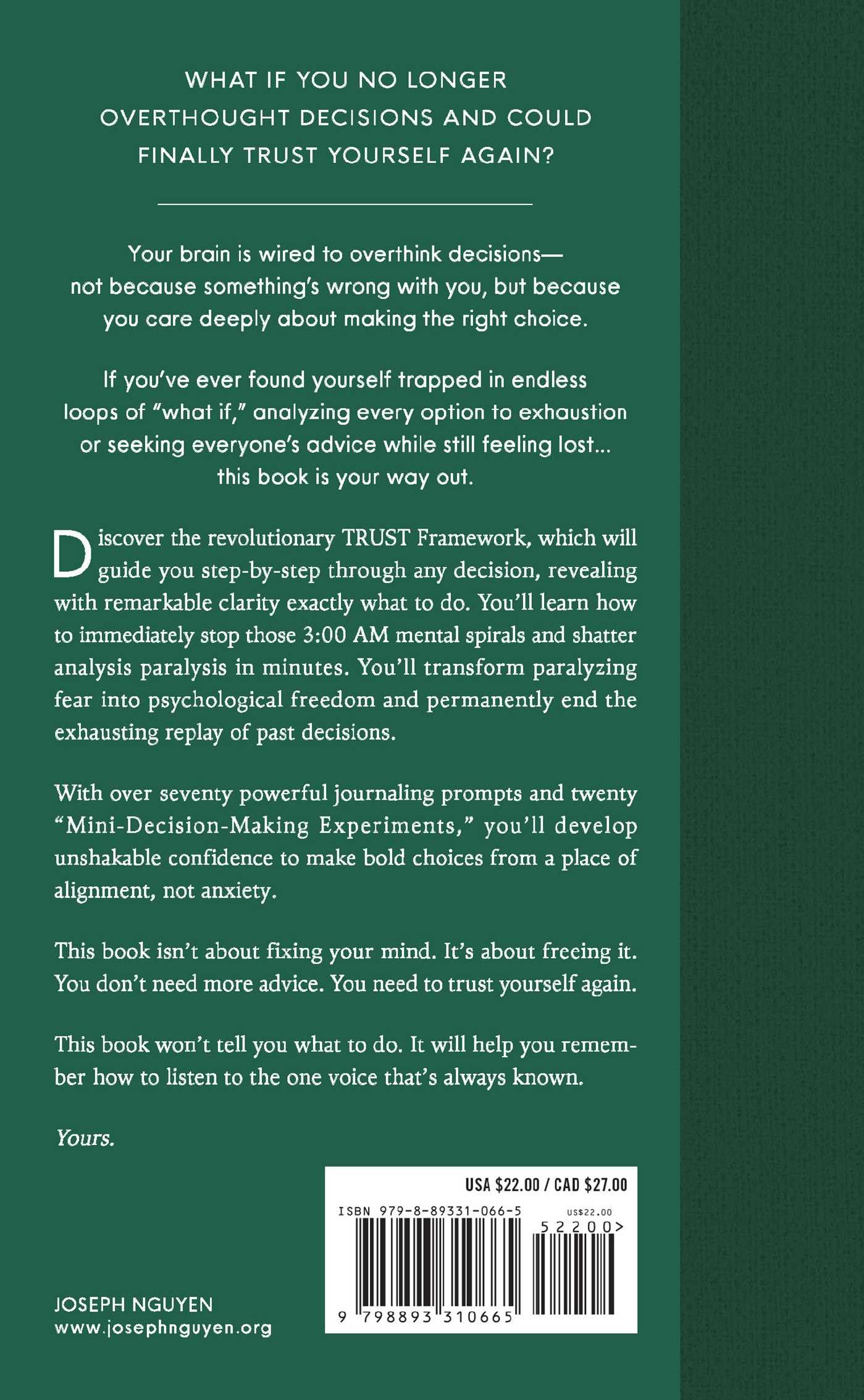 The Overthinker's Guide to Making Decisions: How to Make Decisions without Losing Your Mind