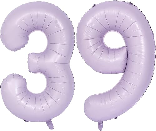 Vista 21 de 40" Macaron purple Number Balloons Helium Foil Mylar Balloon Birthday Party banquet Decoration 9