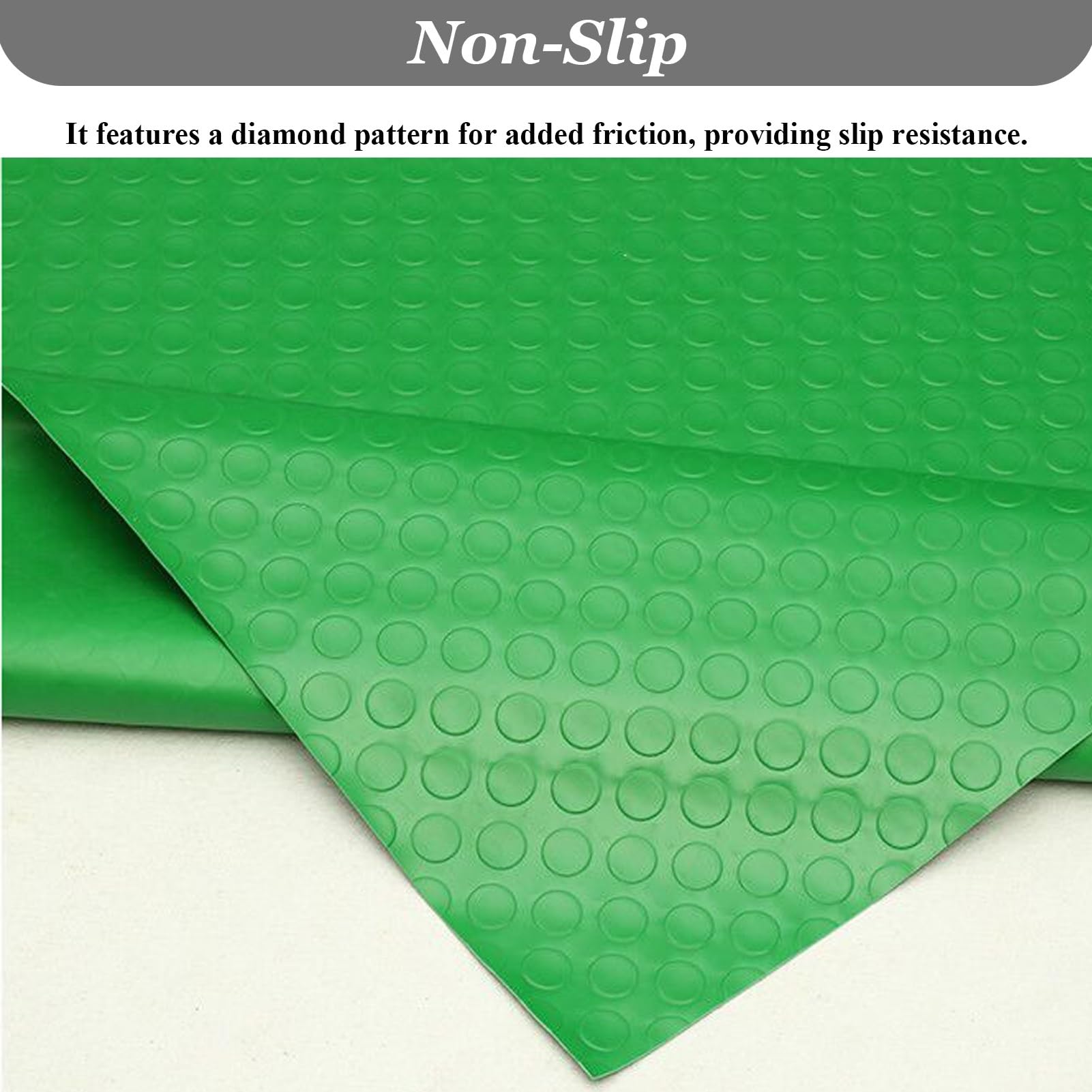 UrbanUp Gummimatte Gummibodenmatte mit Münzmuster, Farbige Garagenbodenrolle mit Anti-Rutsch-Effekt, Sicherheitsmatten für Küchen, Schützende Gummimatten, Zwingermatten(Gray,0.6x4m (1.7 x 13.1ft))