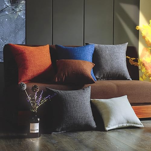 Miniatura 6 de Sincere - Cojín de asiento cuadrado a juego, cojín de sofá de interiores para decoración de sofás, incluye inserto, 18 pulgadas x 18 pulgadas