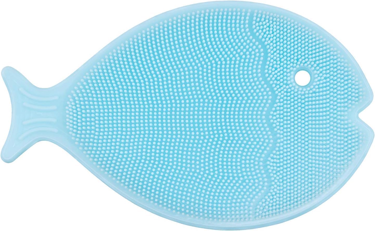 Innobaby Bathin Smart Silicone Cradle Cap Brush for Baby, Essential for Dry Skin & Eczema, Silicone Scrubber & Gentle Exfoliator with Suction Handle, Quick Dry Food Grade Silicone, Blue