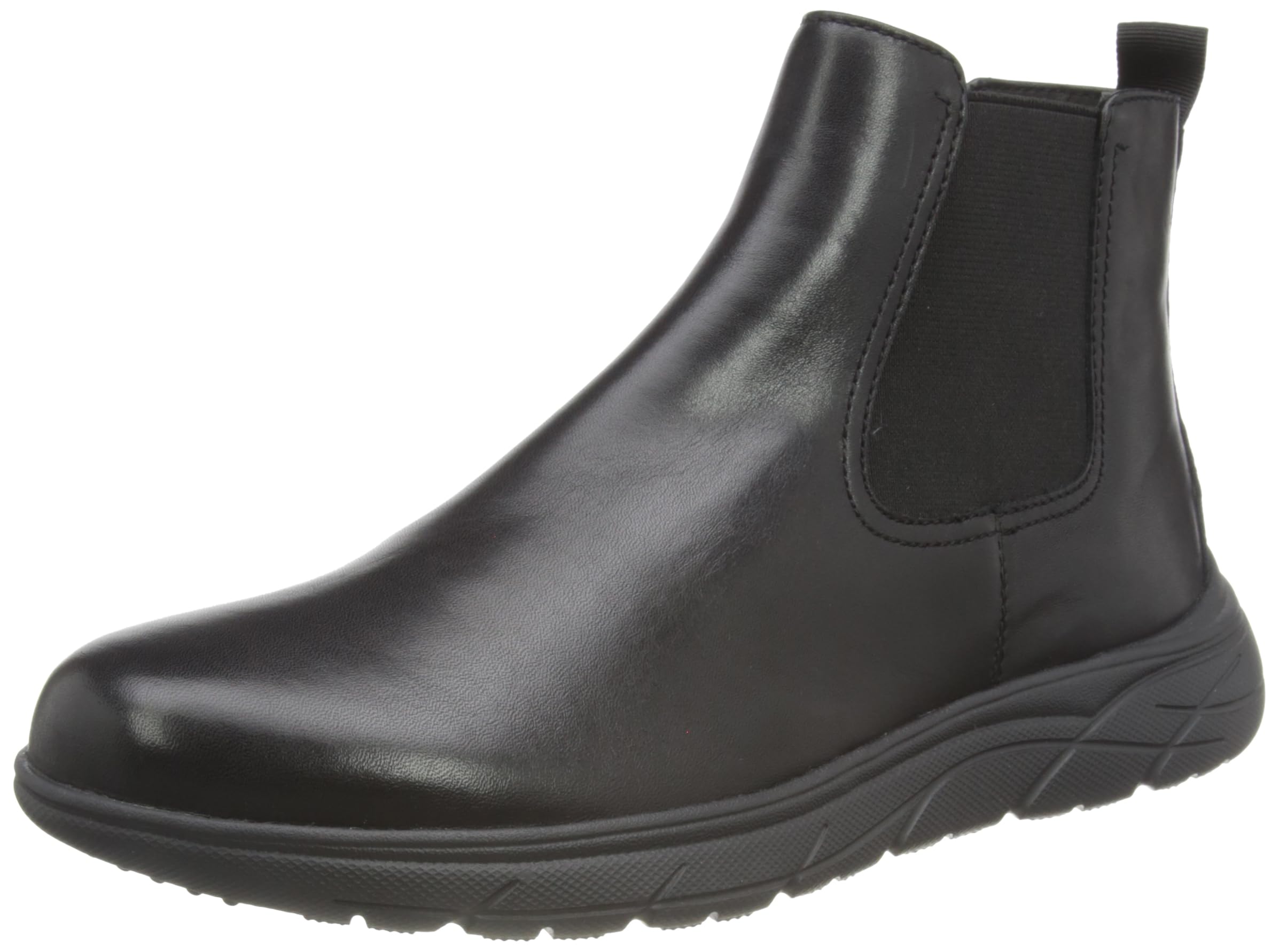 Geox Men's U Portello Ankle Boot, black, 45.5 EU