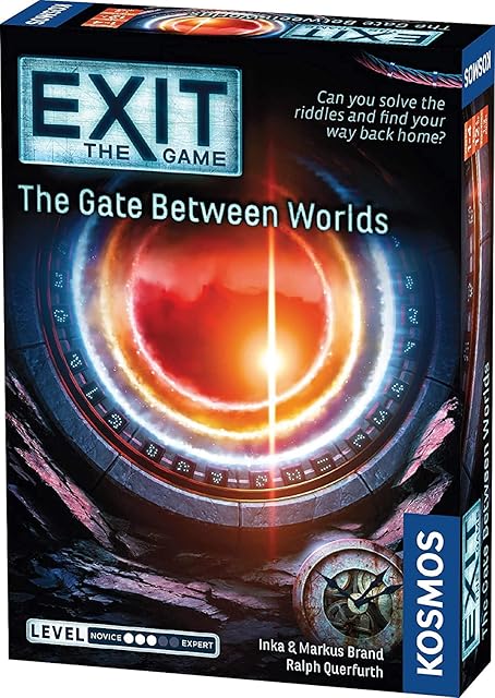 Thames & Kosmos - EXIT: The Gate Between Worlds - Level: 3/5 - Unique Escape Room Game - 1-4 Players - Puzzle Solving Strategy Board Games for Adults & Kids, Ages 10+ - 692879