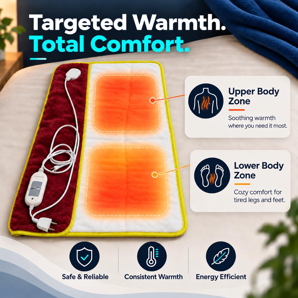Ultra Soft Electric Blanket - Single Bed -7