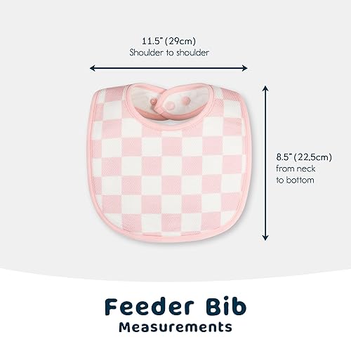 Miniatura 6 de Tiny Twinkle Paquete de 8 Baberos para Bebés para Babeo y Dentición – Baberos Impermeables y Absorbentes para Bebé Niña y Niño, Juego de Baberos