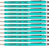 Vista 12 de Bolígrafos personalizados con nombre, icono, logotipo, texto, bolígrafo personalizado con lápiz capacitivo para iglesia de negocios, 100