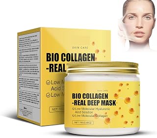 Collagen Night Wrapping Mask,Peel off Collagen Facial Mask for Dull & Uneven Skin,Moisturizes Restores Skin Elasticity,Reduces Sagging,Gently Exfoliates Peel off Mask for All Skins Types 2.46Oz
