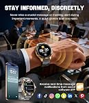 BENYAR SMART Smart Watches for Men Answer/Make Call, 1.43" AMOLED/800mAh Battery/LED Flashlight Military Smartwatch, 200+ Sports Modes IP68 Waterproof Fitness Tracker for Android iOS Black Gold