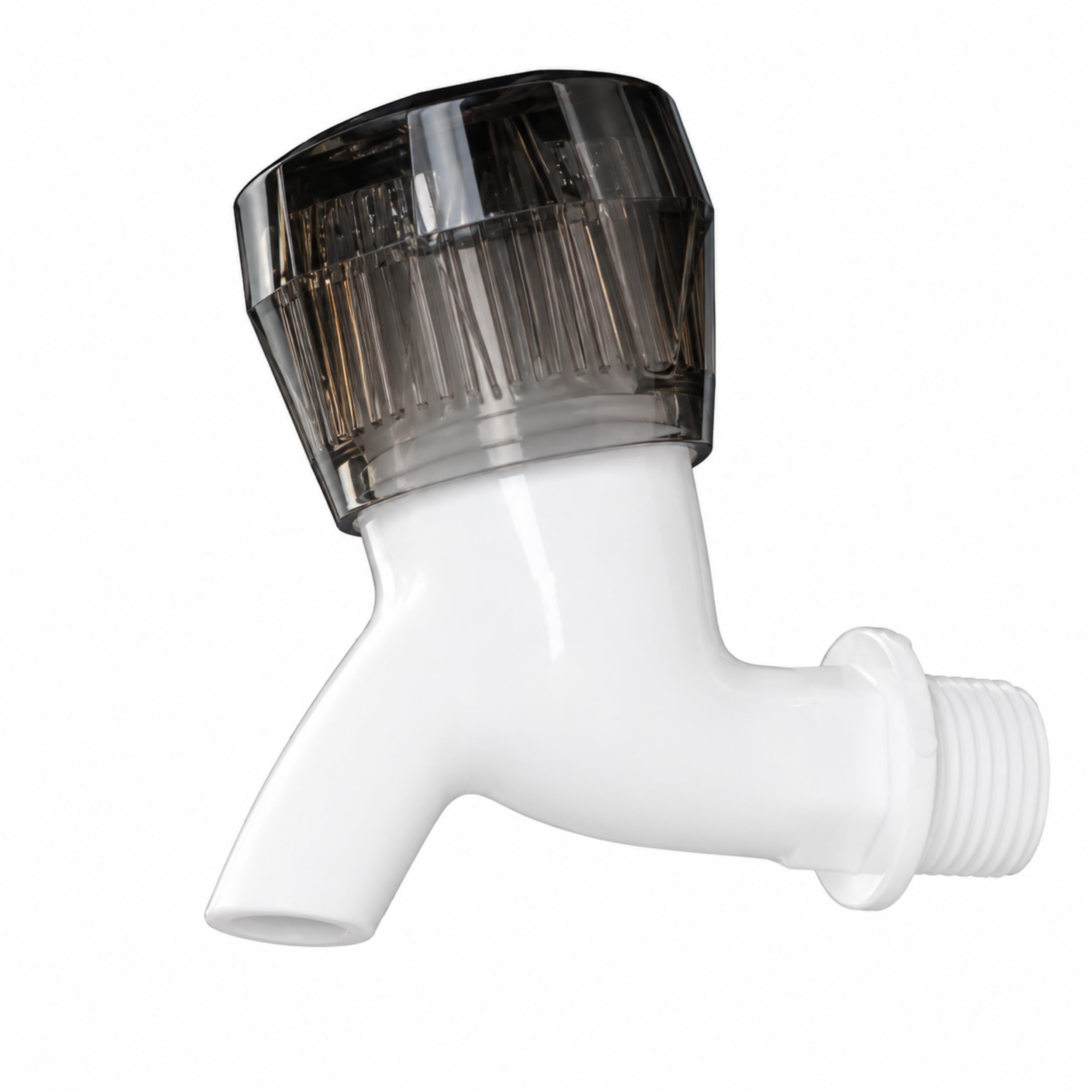 New Ware® PVC Water Tap White Cock (10x7) - Versatile Plastic Faucet for Wash Basin, Kitchen, Bathroom, and Toilet Taps-image-3
