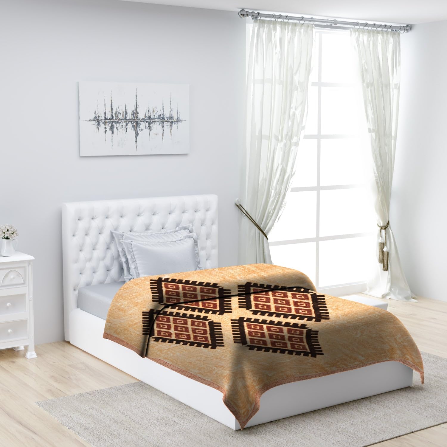 Monte Carlo Winter Blanket - Green & Brown -12 Monte Carlo Winter Blanket - Green & Brown -12