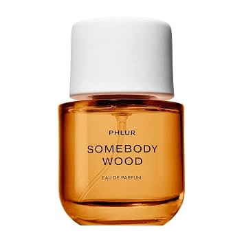 عطر PHLUR Somebody Wood Eau de Parfum - عطر كامل الحجم - عطر خشبي حار مع البرغموت والليمون وخشب الأرز وخشب الصندل والمسك والفانيليا 50 مل
