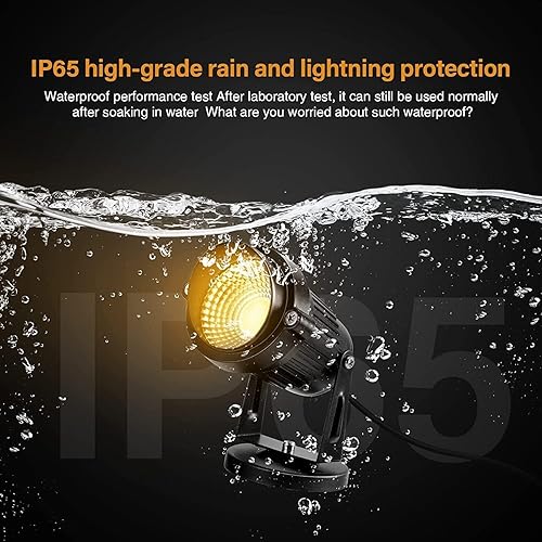 Miniatura 6 de HANNAHONG Focos solares de paisaje de 5 W, inalámbricos, ajustables, para exteriores, luces de pared automáticas, para jardín, camino, césped,