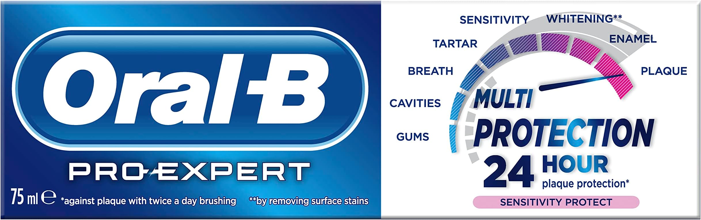 Oral-B Pro-Expert Sensitive & Gentle Whitening Fluoride Toothpaste, 75 Ml