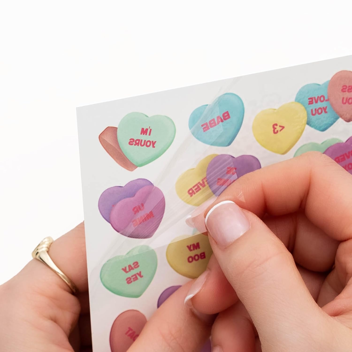 Customizing Sneaker Tattoo Set, 4 Design Sheets, with 200+ Designs, for Custom Leather Art Transfers (Conversation Hearts)