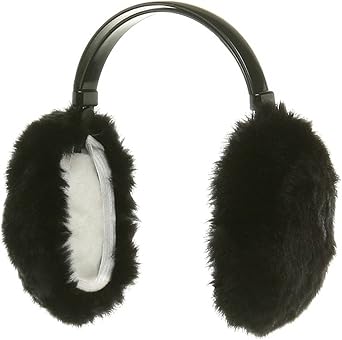 Morality Charm Warm Furry Winter Ear Muffs Black