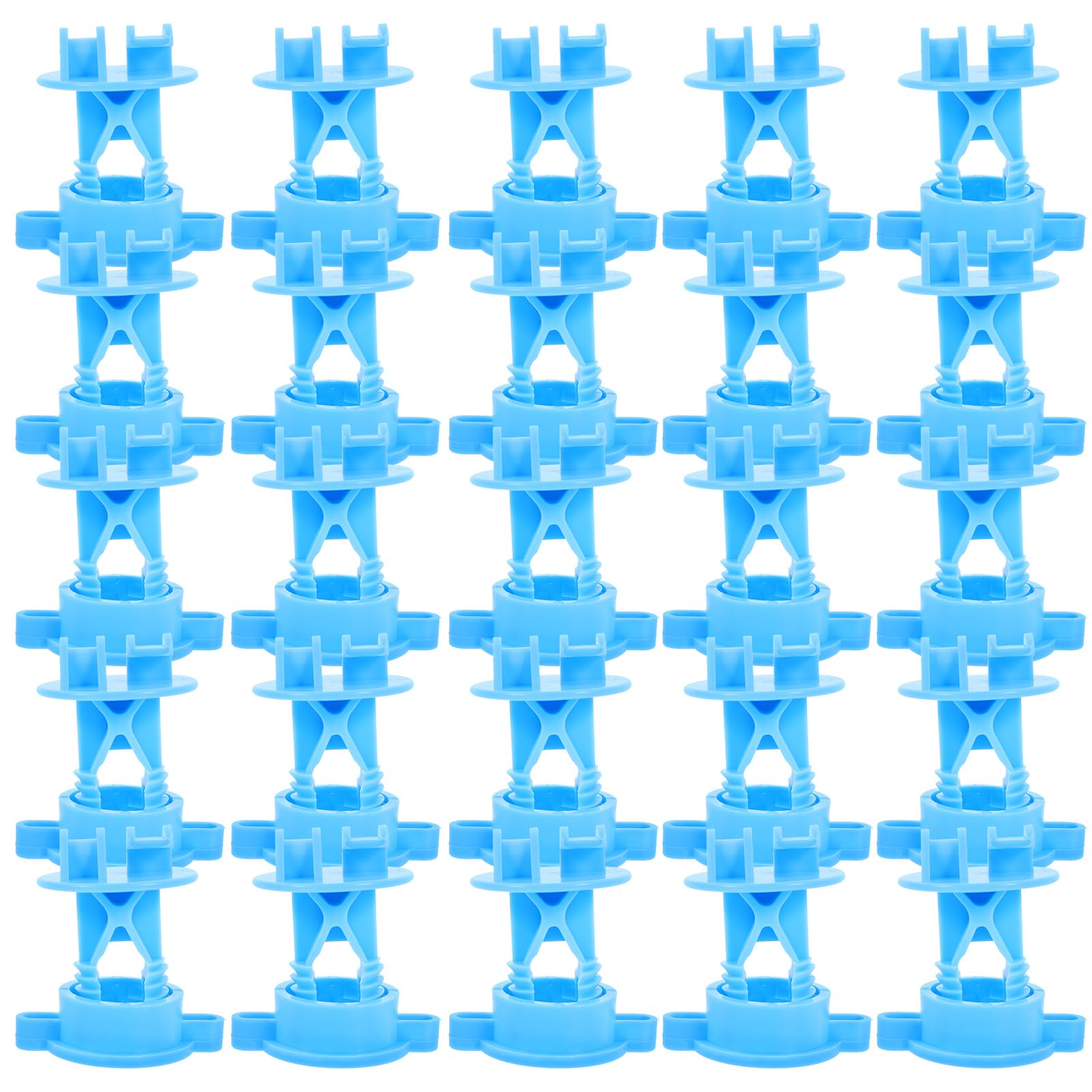Isolateurs pour clôture électrique en fil bleu pour poteau bois lot de 50 pièces en PP