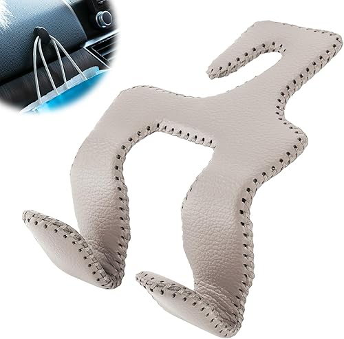 Ganchos de coche para bolsos y bolsos, colgador duradero 2 en 1, gancho de cuero para reposacabezas, organizador de asiento trasero de automóvil, 1