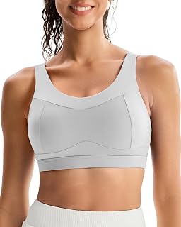 RUNNING GIRL High Impact Sports Bras for Women,Racerback Running Bra Workout Crop Tank Tops Longline Sports Bra Push up