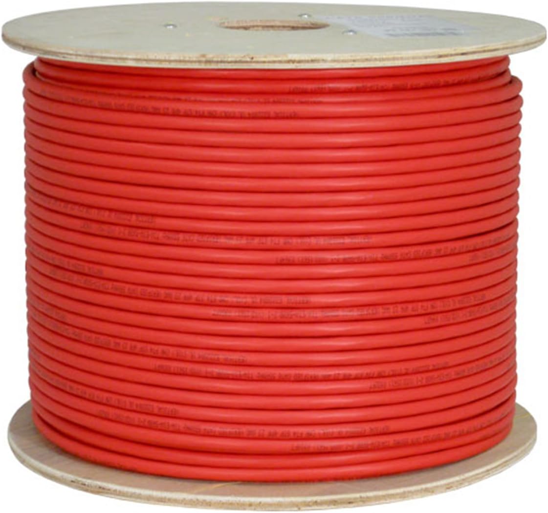 Vertical Cable Cat6A 10G, Shielded, 23AWG, Solid Bare Copper, PVC, 1000ft, Bulk Ethernet Cable, White