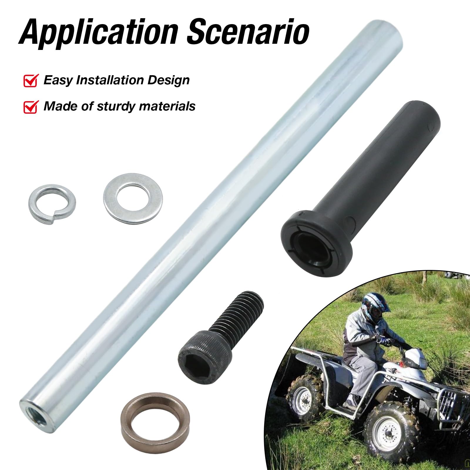 Hoypeyfiy 7501093 Kit d'arbre de bague A-ARM inférieur avant, remplacement pour Polaris Magnum, remplacement pour Trail Blazer, remplacement pour Trail Boss, remplace 5020681