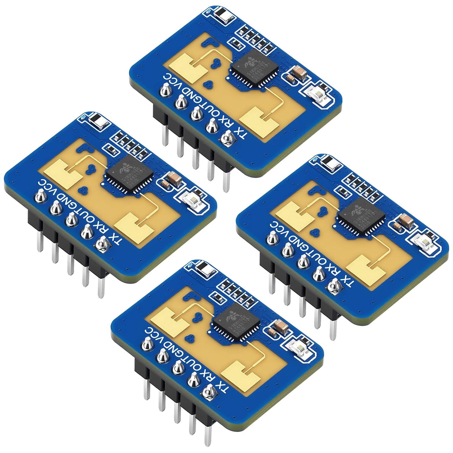 4pcs LD2410C Sensor Module HLK-LD2410 Human Presence Sensors 24GHz ISM Band Millimeter Wave Radar Sensor Non Contact Serial Port IO Level Output