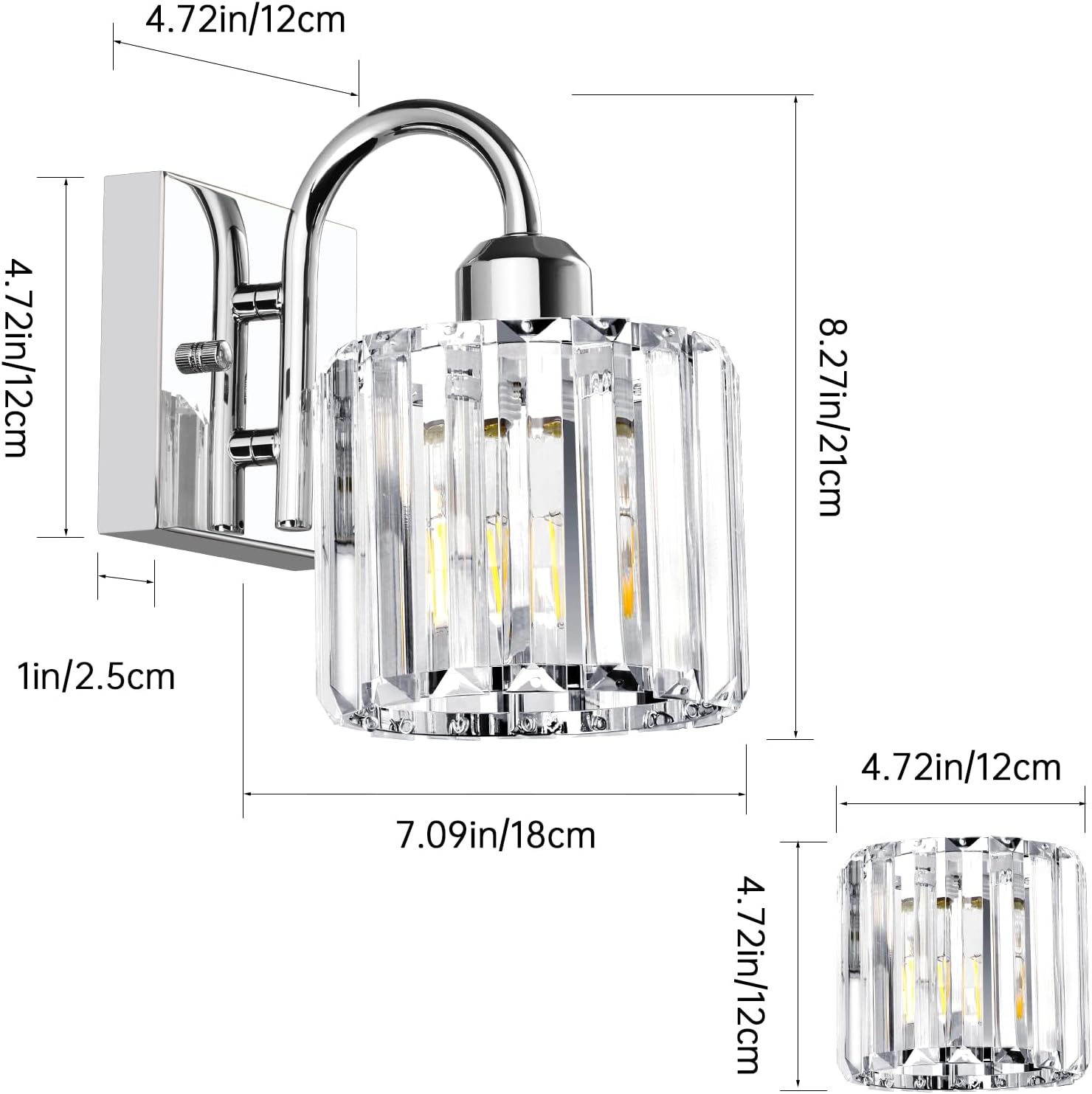 Bathroom Vanity Light,Bathroom Light Fixtures,Vanity Lights for Bathroom,Bathroom Light Fixtures Over Mirror,1 Light Bathroom Vanity Light,Chrome Vanity Light,Crystal Bathroom Light