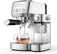 Vista 1 de MAttinata Cappuccino Machine 20 Bar, Professional Espresso Machines for Home and Office with Automatic Milk Frothering System, Barista Compact Latte