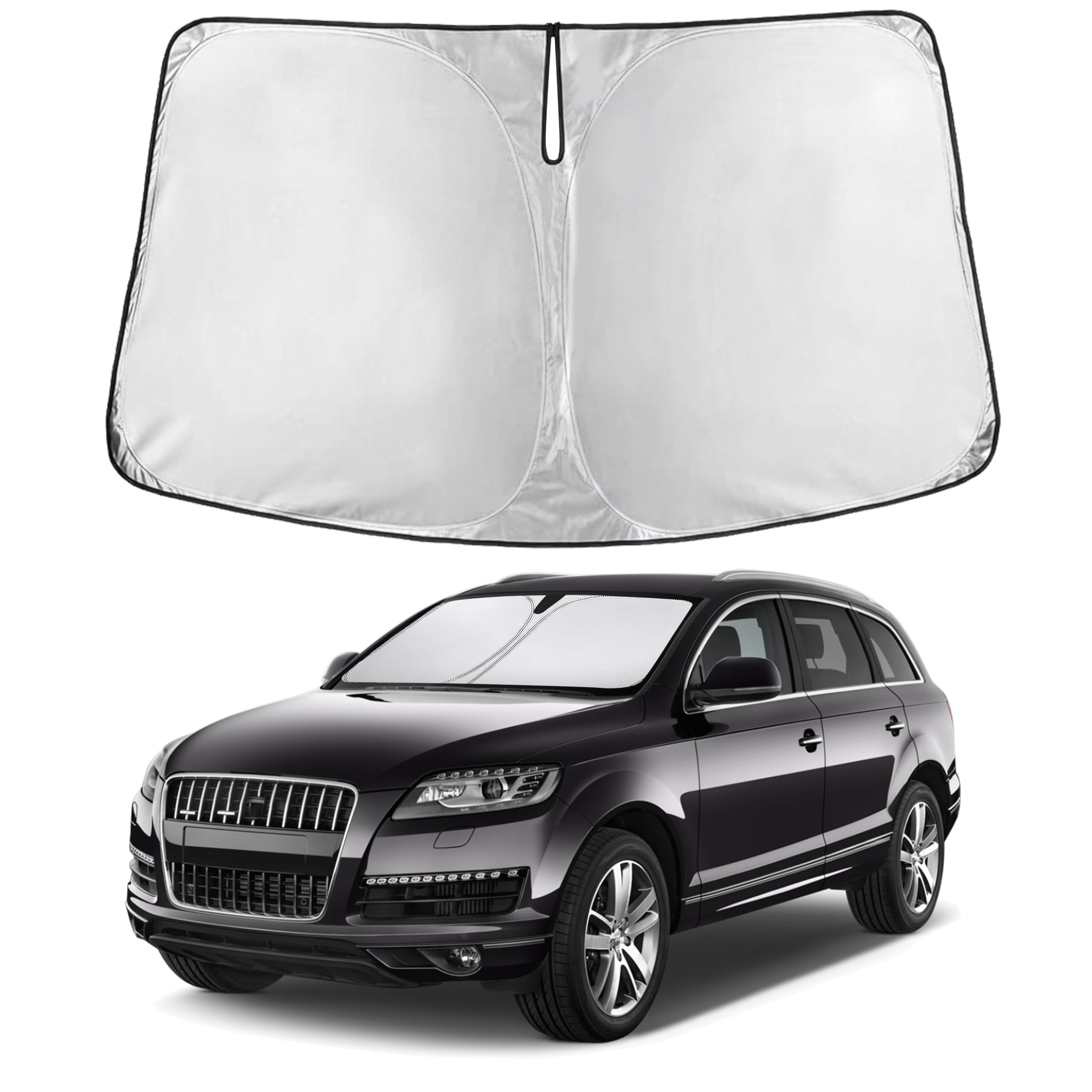 EcoNour Windshield Sunshade Compatible for Audi Q7 2008-2013 2014 2015