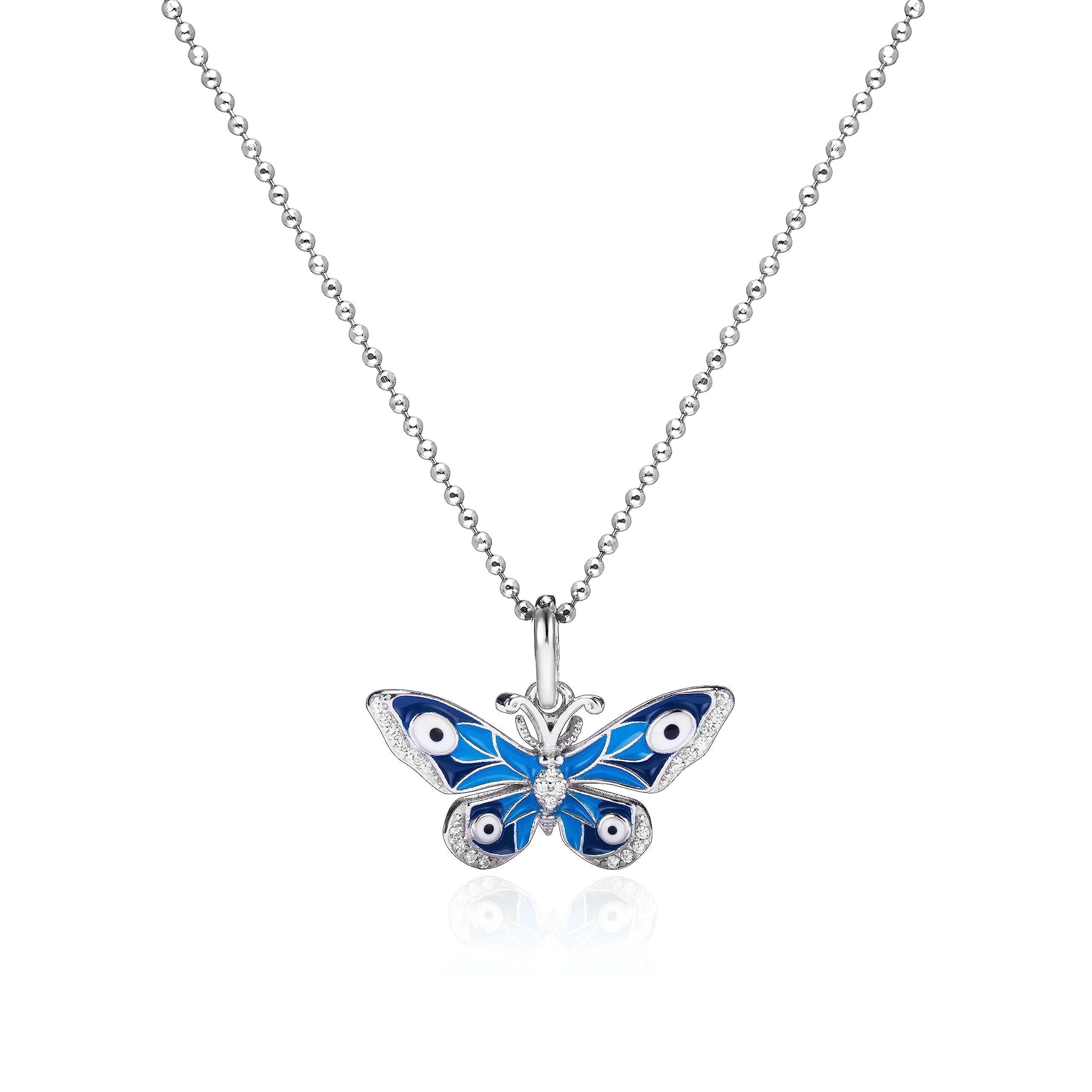 See full amazon price history chart for MISS JO 92.5 Sterling Silver Butterfly Evil Eye Necklace, Blue Evil Eye Pendant for Women, Evil Eye Collection, Gift for Girls, BIS Hallmarked MISS JO 92.5 Sterling Silver Butterfly Evil Eye Necklace, Blue Evil Eye Pendant for Women, Evil Eye Collection, Gift for Girls, BIS Hallmarked (B0C7CW5S98) Amazon Price History, Amazon Price Tracker