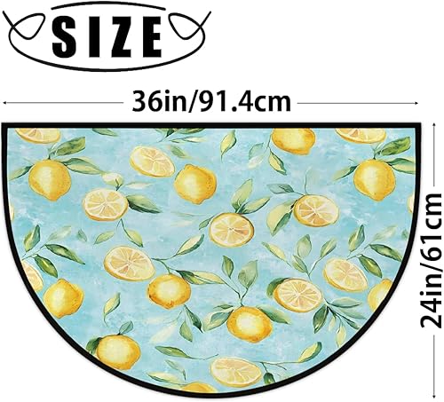 Miniatura 7 de Peacock Animal Feathers - Tapete para puerta de entrada interior, antideslizante, absorbente, 24 x 36 pulgadas, resistente al desgaste,