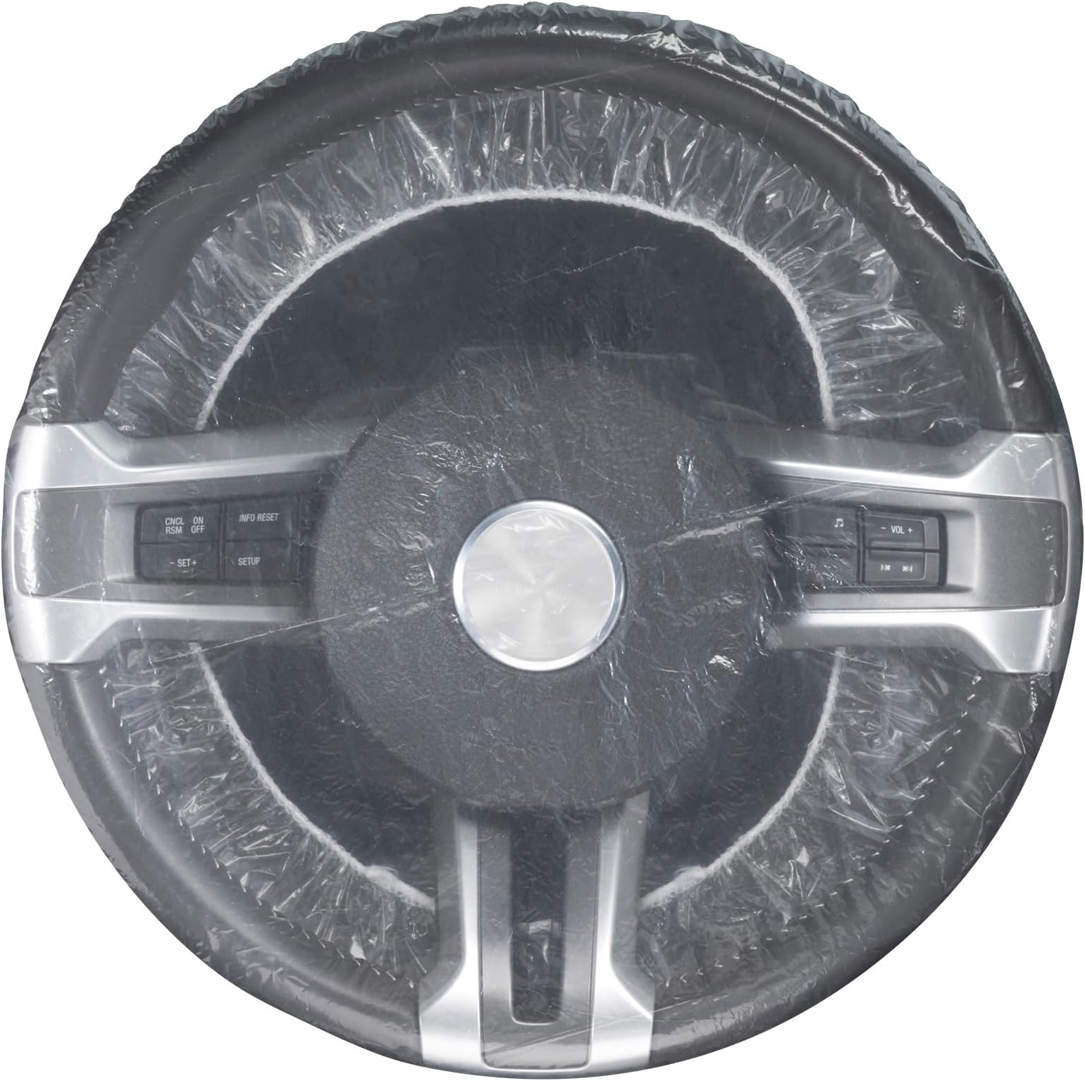 Slip-N-Grip Full Coverage Disposable Plastic Steering Sheel Cover with Elastic Band SNG Part # FB-P9933-82