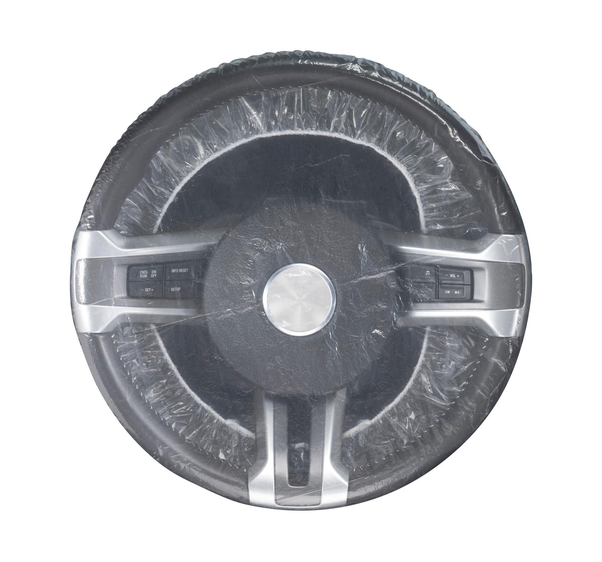 Slip-N-Grip Full Coverage Disposable Plastic Steering Sheel Cover with Elastic Band SNG Part # FB-P9933-82