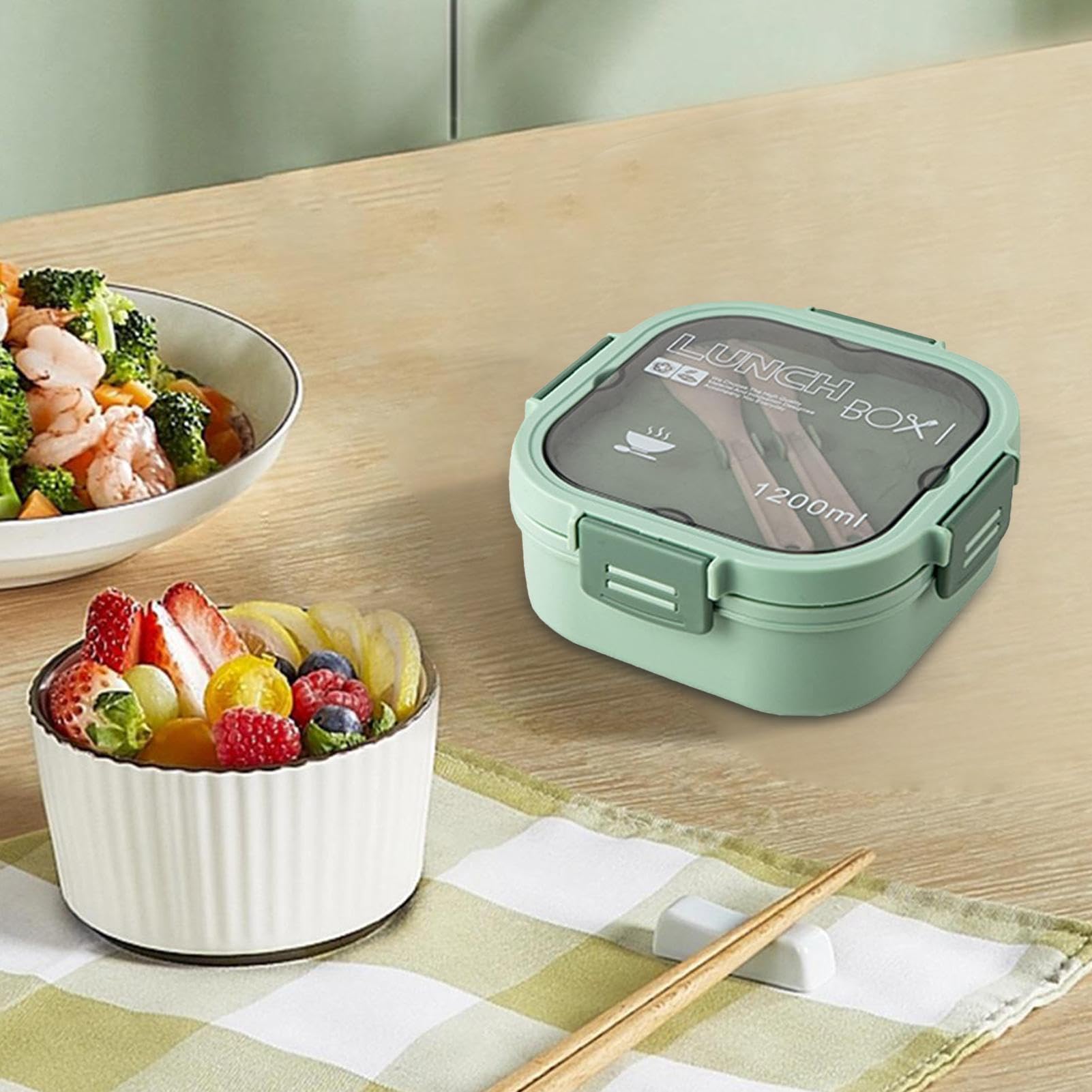 Boîte à Déjeuner Enfant En Silicone Sans BPA 1200 Ml - 3 Compartiments, Idéale Pour L'école, Pique-nique, Fille Et Garçon