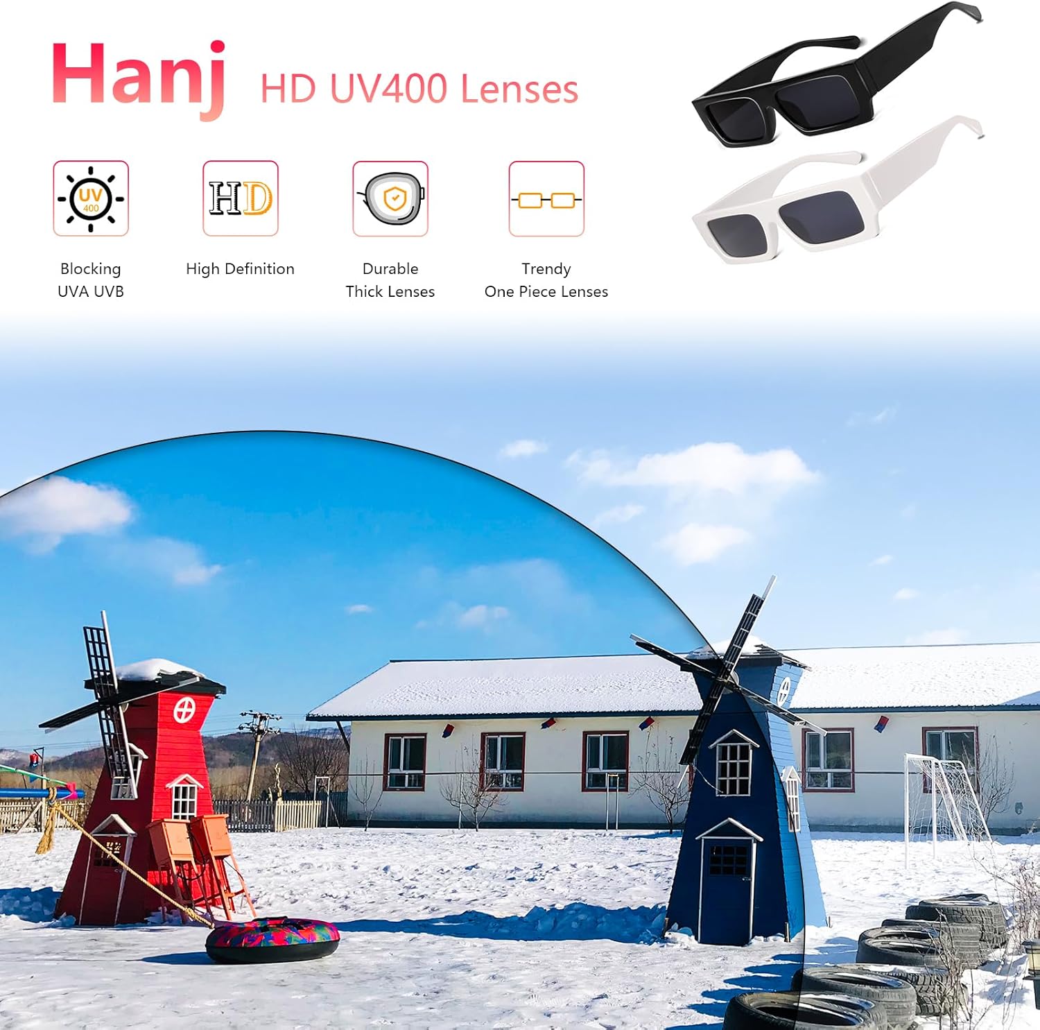 Rectangle Sunglasses, 90s Small Vintage Narrow Square Sunglasses for Men Women Trendy Classic Shades Sun Glasses
