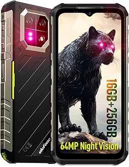 Armor 22 Rugged Smartphone Unlocked, 64MP + 64MP, Helio G96 16GB RAM 256GB ROM, 6.58”FHD+ 120Hz Screen, 33W Charging 6600mAh Battery, IP68/IP69K Waterproof Phone, NFC/IR Blaster - Green