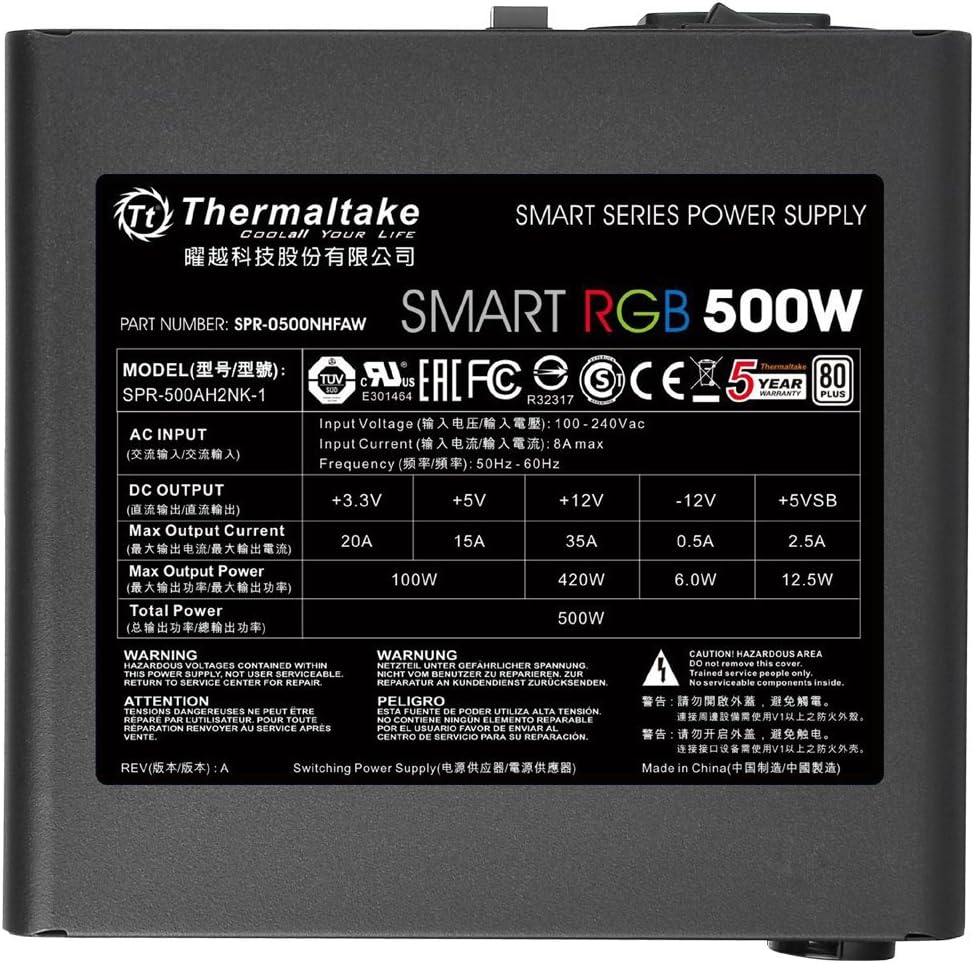 ThermalTake Netzteil Smart RGB 500W thumbnail 4