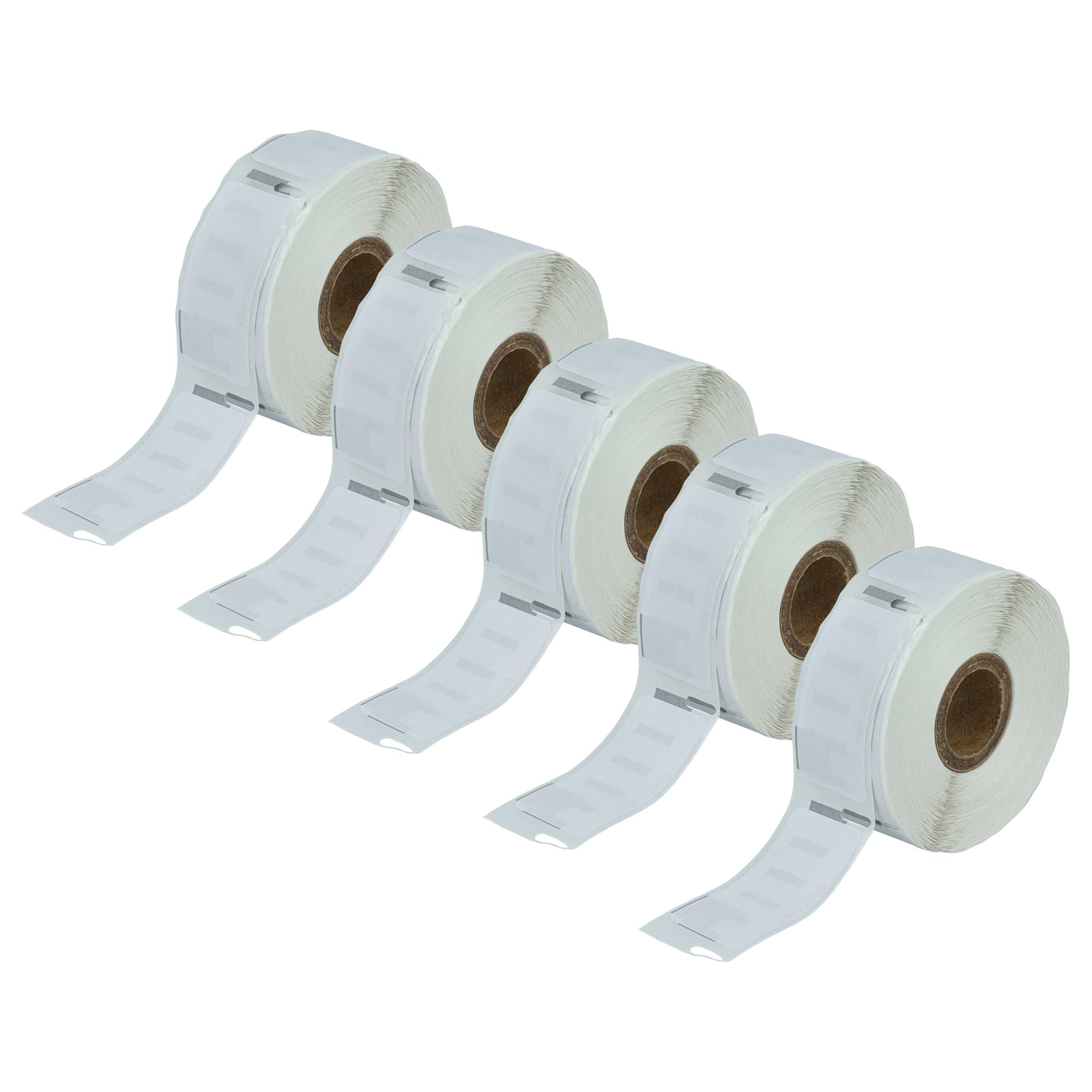 vhbw 5x Rollo de etiquetas reemplaza Dymo 11352