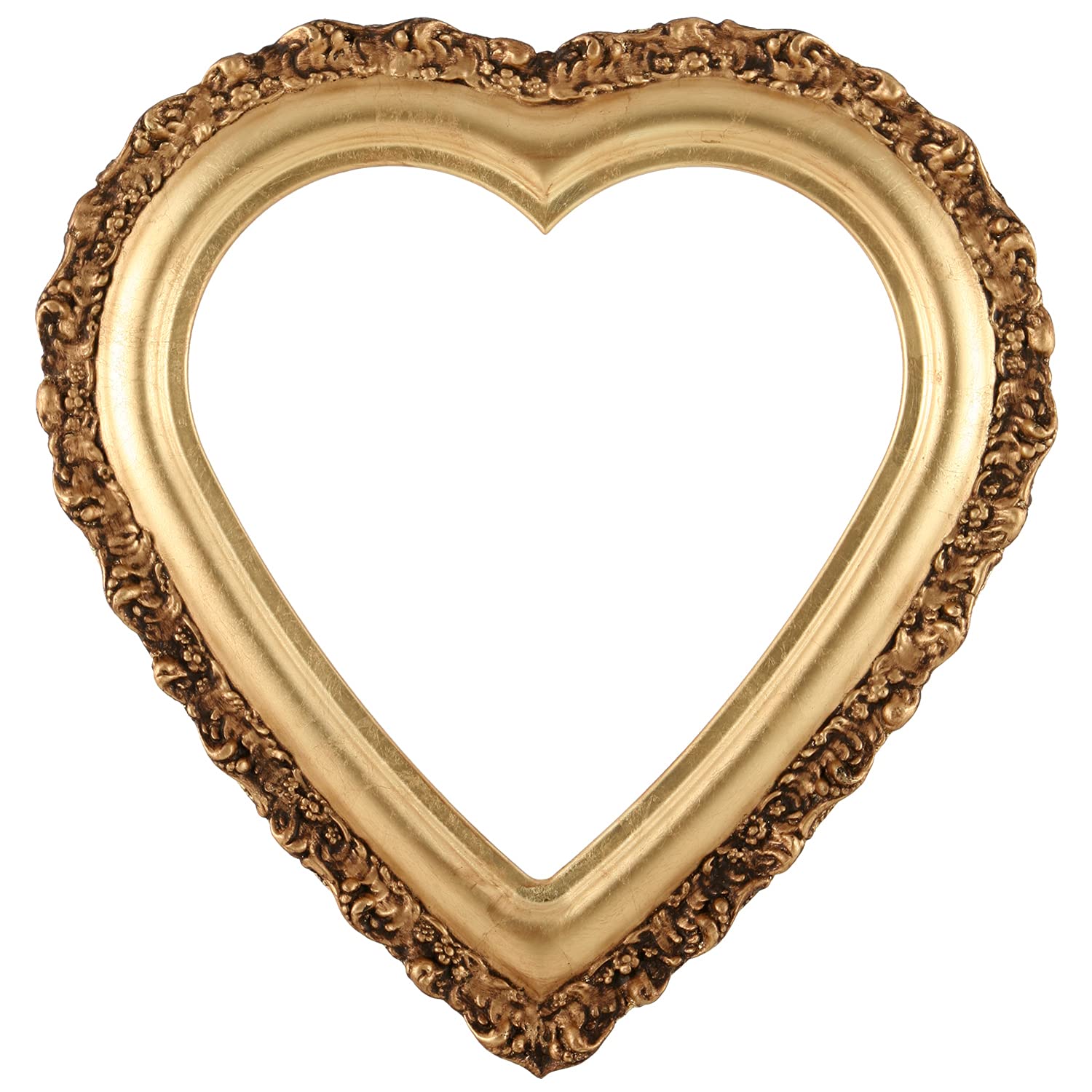 Amazon.com: ArtToFrames 14 x 14 Inch 454 Heart Frame Gold Leaf