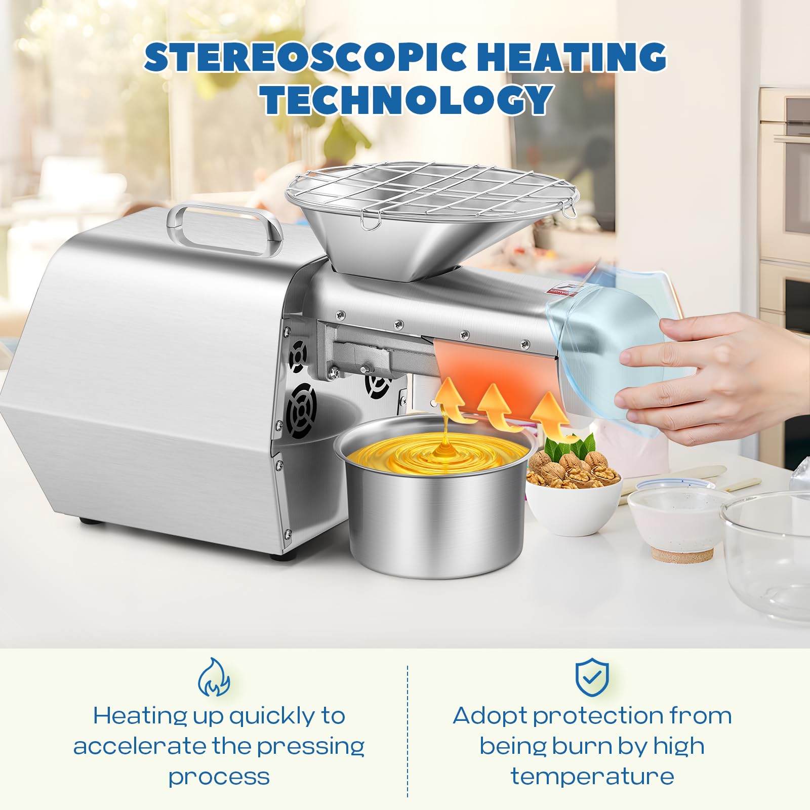 Amazon.com: Luzrise 1800w Upgraded Oil Press Machine Seed Oil